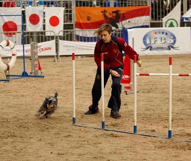 Elena Laguia con Luca